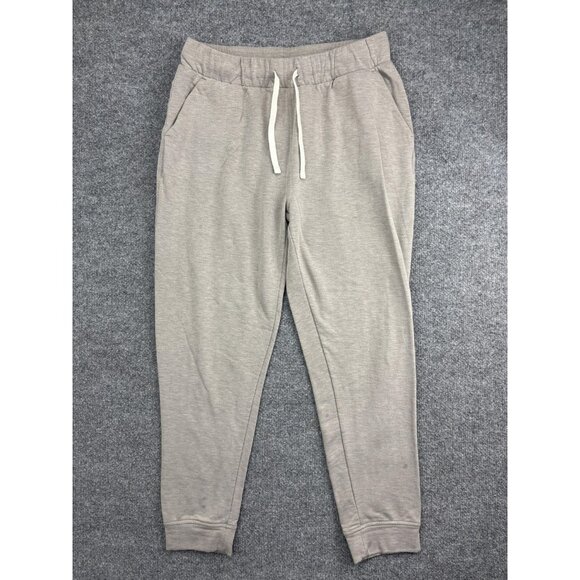 Free Fly Jogger Pants Mens Large Gray Bamboo Fleece Drawstring Cuffed Pockets - Picture 1 of 9